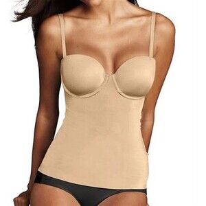 Maidenform Endlessly Smooth Foam Cup Camisole DM1006 34C Beige #96116 NWT
